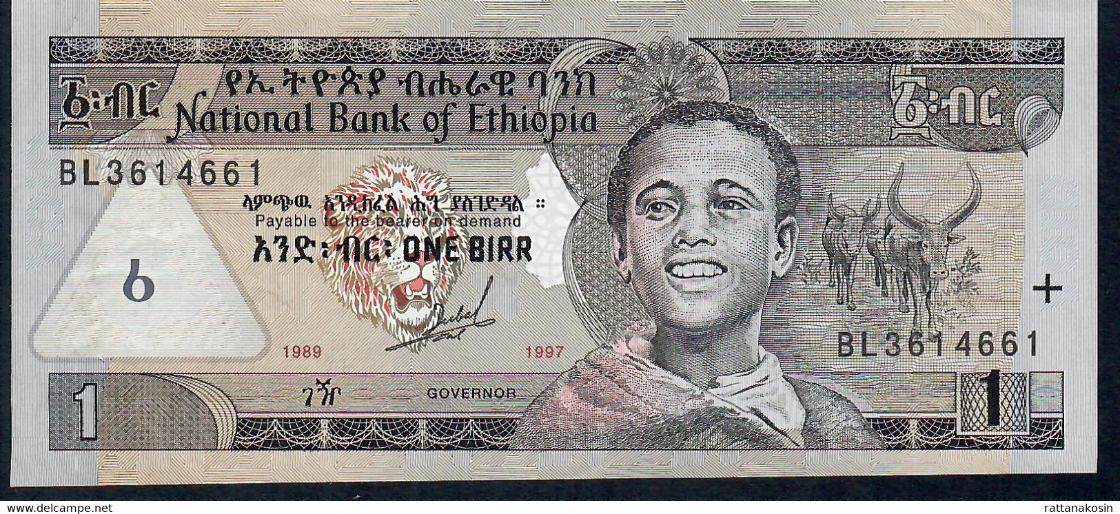 ETHIOPIA P46a 1 BIRR 1989 / 1997  #BL   XF - Aethiopien