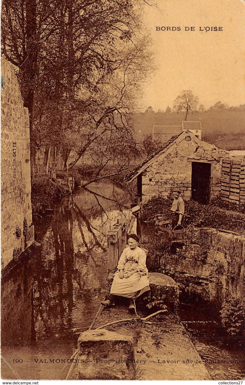 95-VALMONDOIS- PROPRIETE MERY, LAVOIR SUR SUR LE SAUSSERON - Valmondois