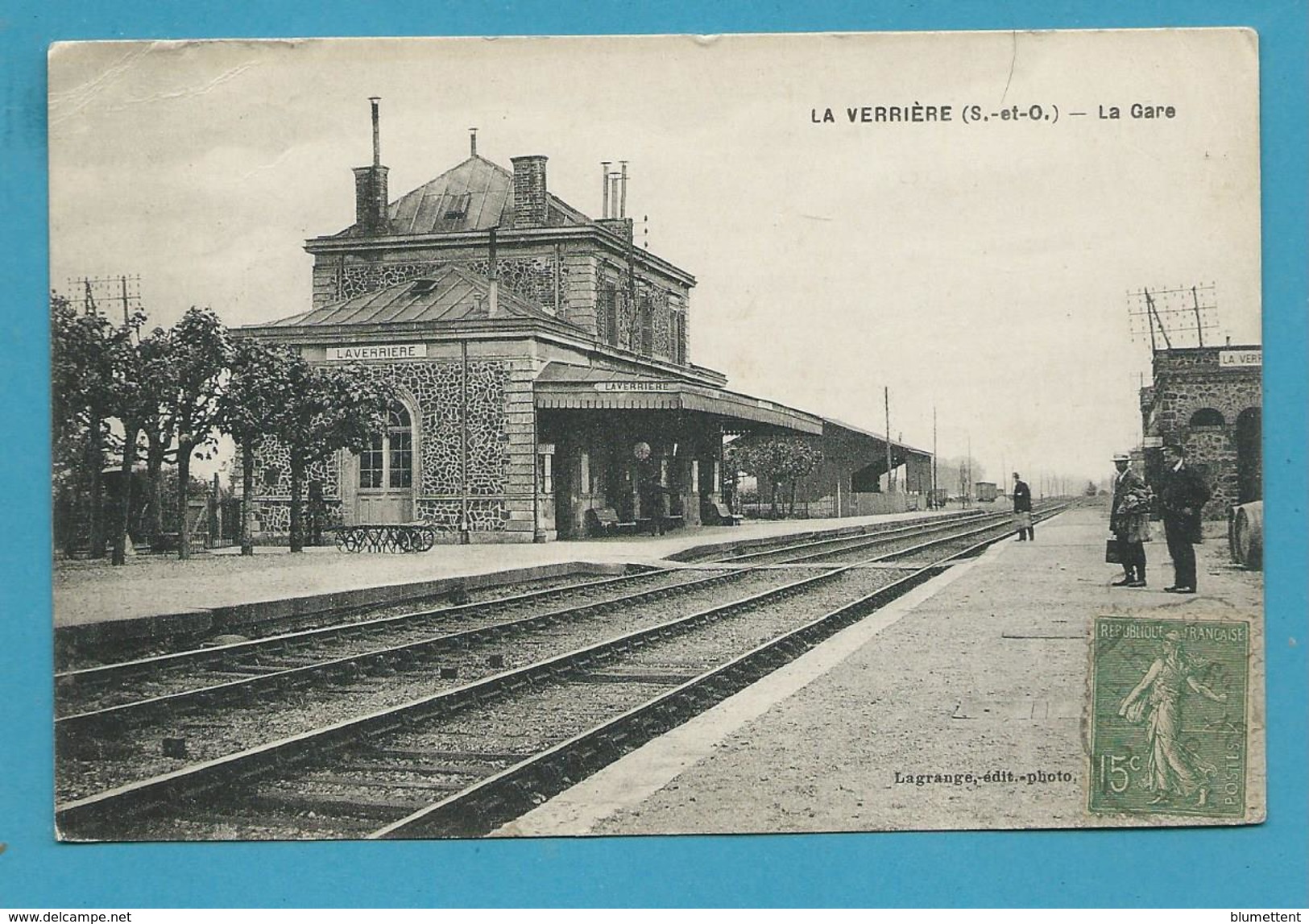 CPA - Chemin De Fer Train Gare LA VERRIERE 78 - La Verriere