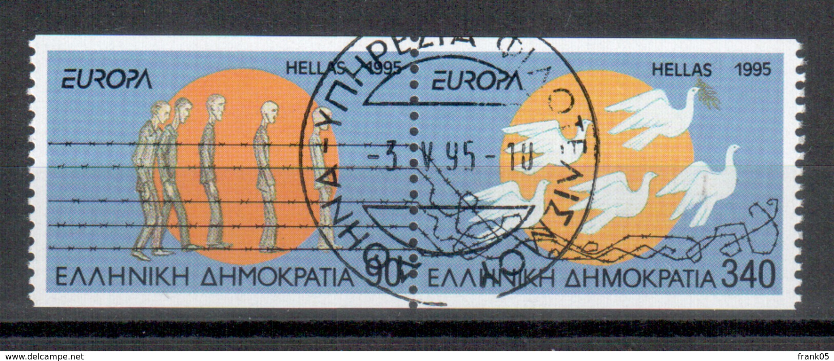 Griechenland / Greece / Grèce Paar/pair C 1995 EUROPA Gestempelt/used - 1995