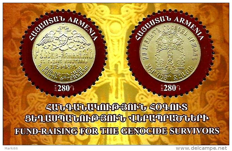 Armenia - 2015 - Centenary Of Armenian Genocide - Medals - Mint Souvenir Sheet - Arménie