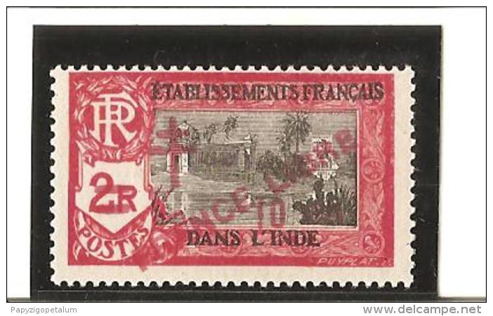 INDE Timbres De 1929 Avec Surcharge  Carmin  N°  205 * - Unused Stamps