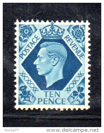 Y302 - GRAN BRETAGNA 1937 , Giorgio VI N. 221  ***  MNH - Unused Stamps