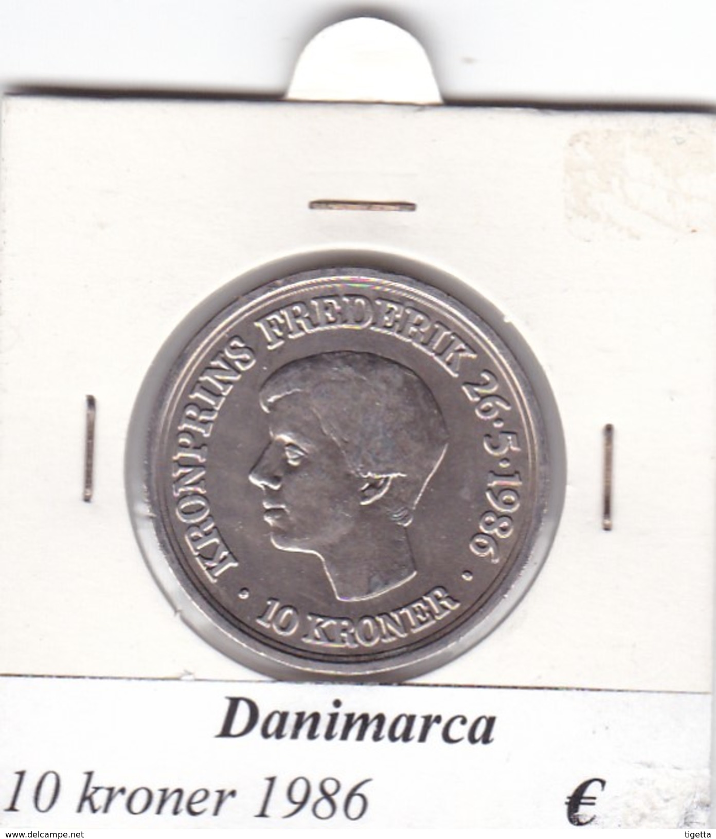 DANIMARCA   10  KRONER  1986  COME DA FOTO - Danimarca