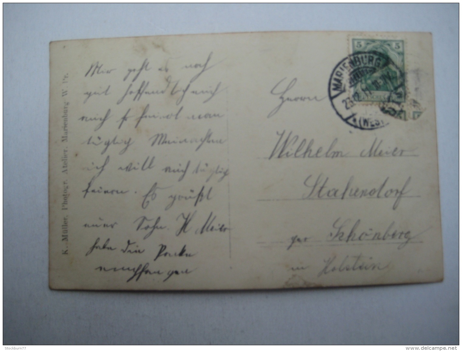 MARIENBURG  , Soldatenkarte     ,Schöne Karte Um 1911 - Westpreussen