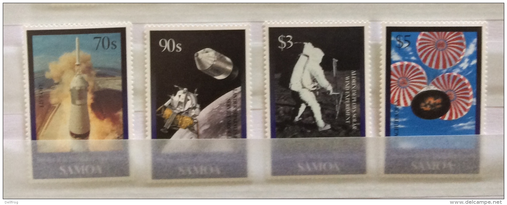 Samoa 1999 30TH MOONLANDING SET AND SHEET MNH - Samoa