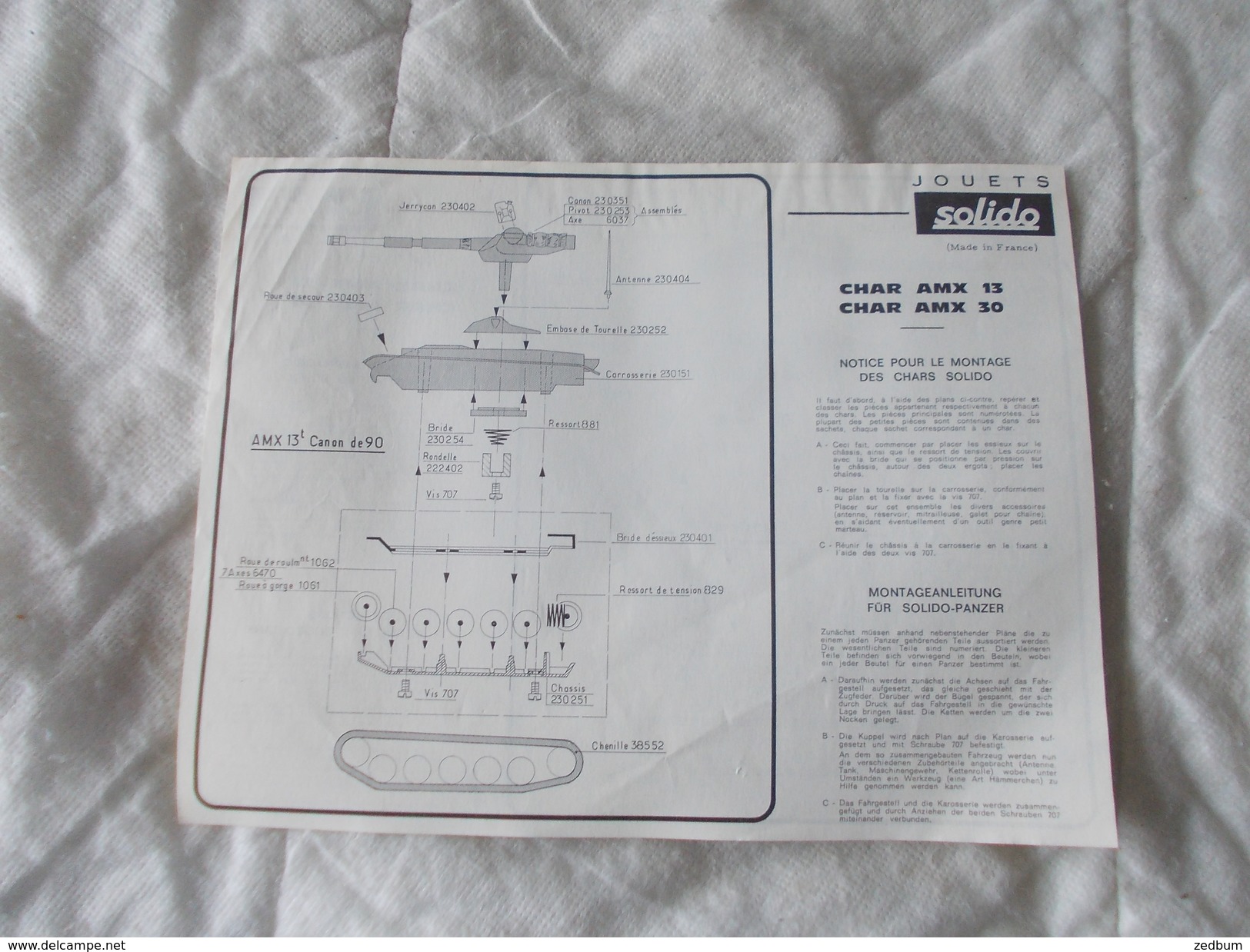 Solido Jouet Amx 13 - Modellbau