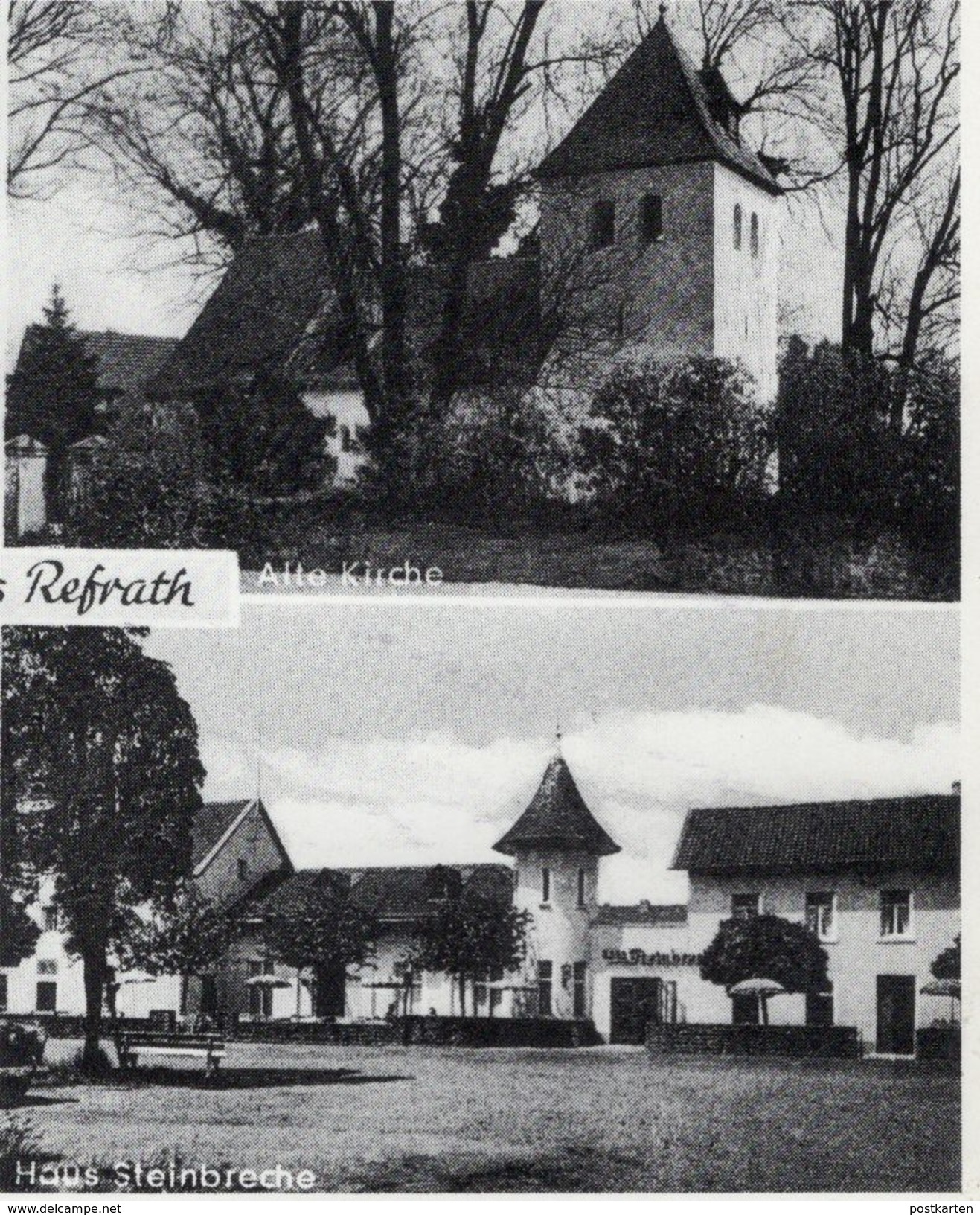 ÄLTERE REPRO POSTKARTE GRUSS AUS REFRATH HAUS STEINBRECHE ALTE KIRCHE Bensberg Bergisch Gladbach Postcard Ansichtskarte - Bergisch Gladbach