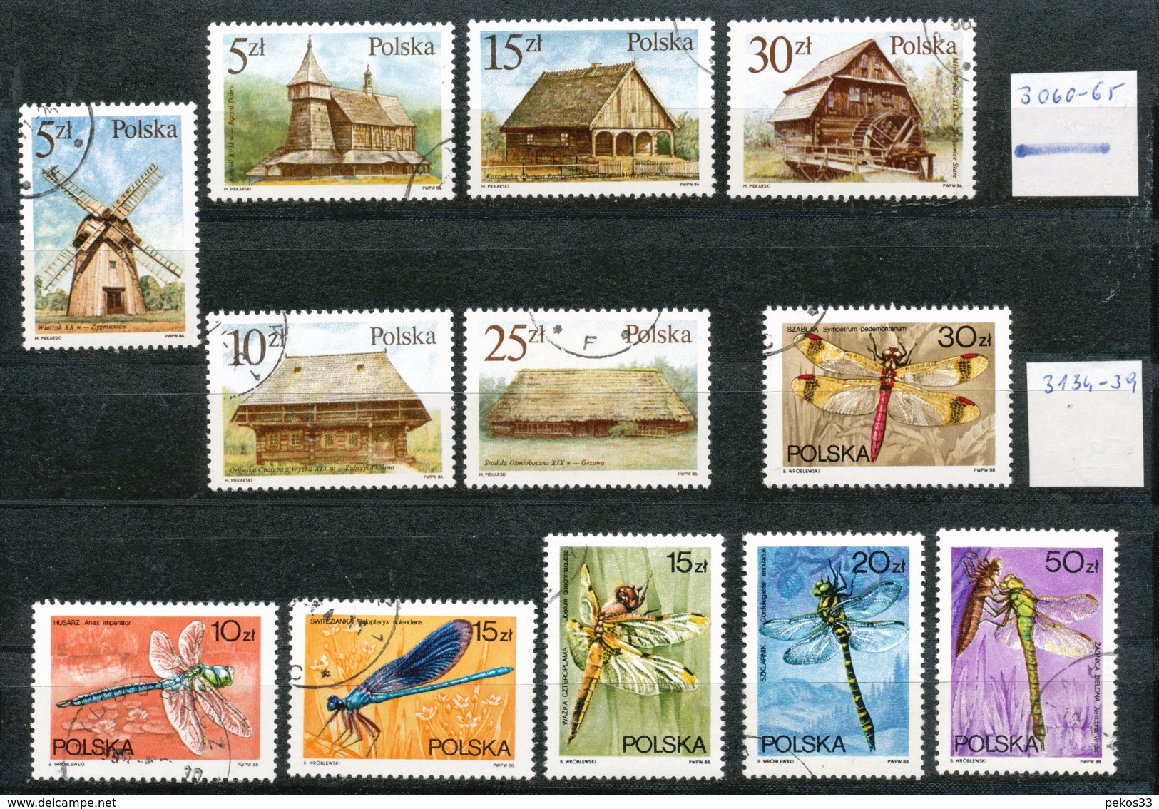 Polen   - Mi.Nr.   3060 - 3065 +3134 - 3139  Gestempelt - Used Stamps