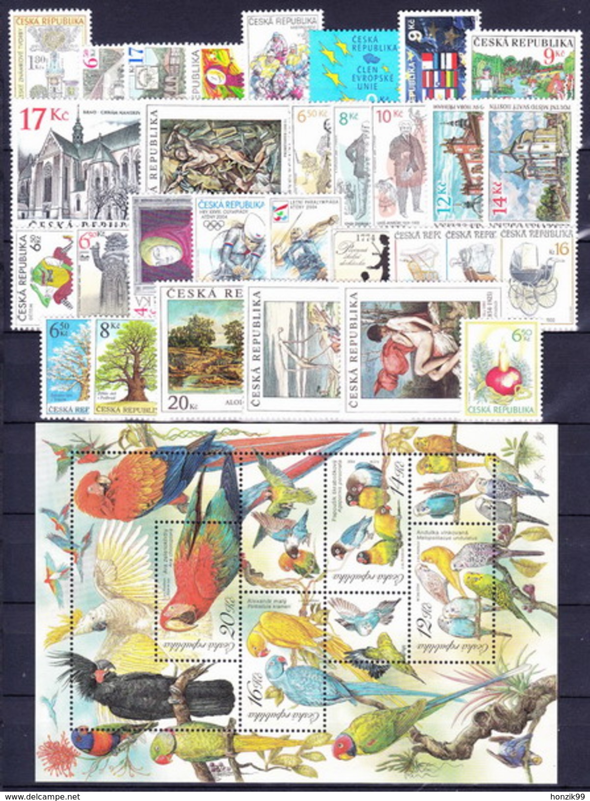 ** Tchéque République 2004 Mi 386-419 L´année Complete, (MNH) - Full Years