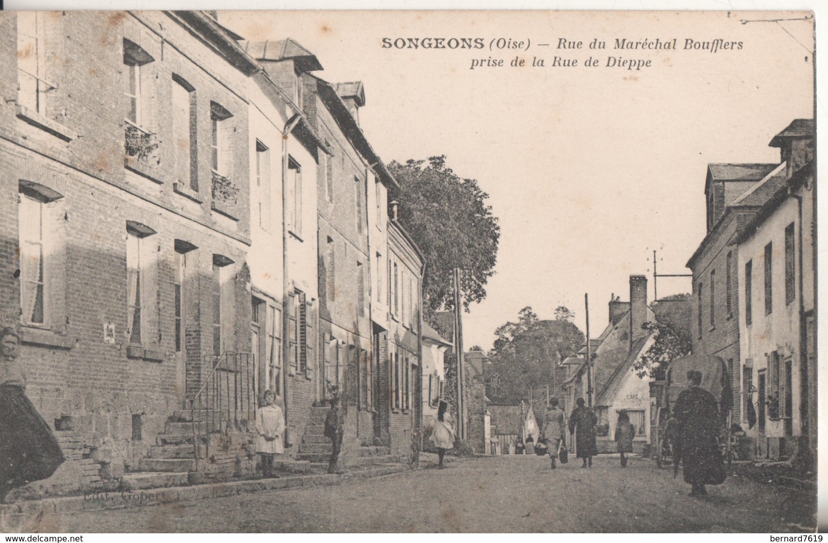 60  Songeons Rue Du Marechal Boufflers  Prise De La Rue De Dieppe - Songeons
