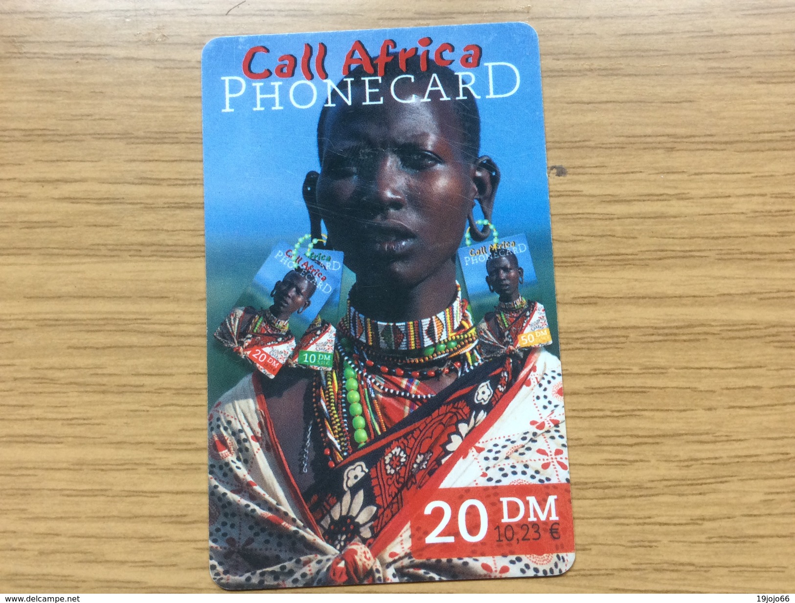 Call Africa    - 20 DM - African Woman  - Little Printed  -   Unused Condition - [2] Mobile Phones, Refills And Prepaid Cards