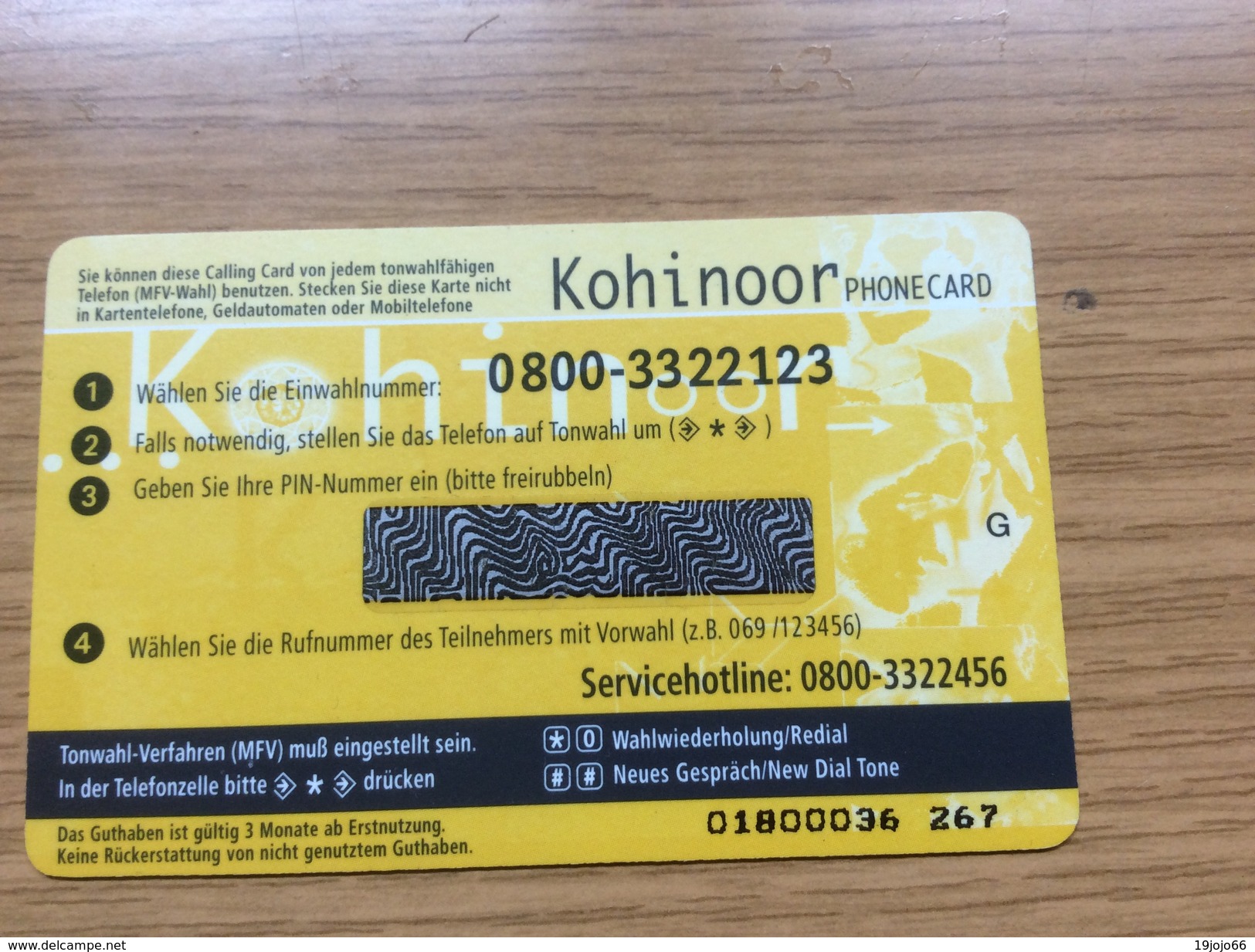 Kohinoor    - 10 DM -   - Little Printed  -   Unused Condition - GSM, Cartes Prepayées & Recharges