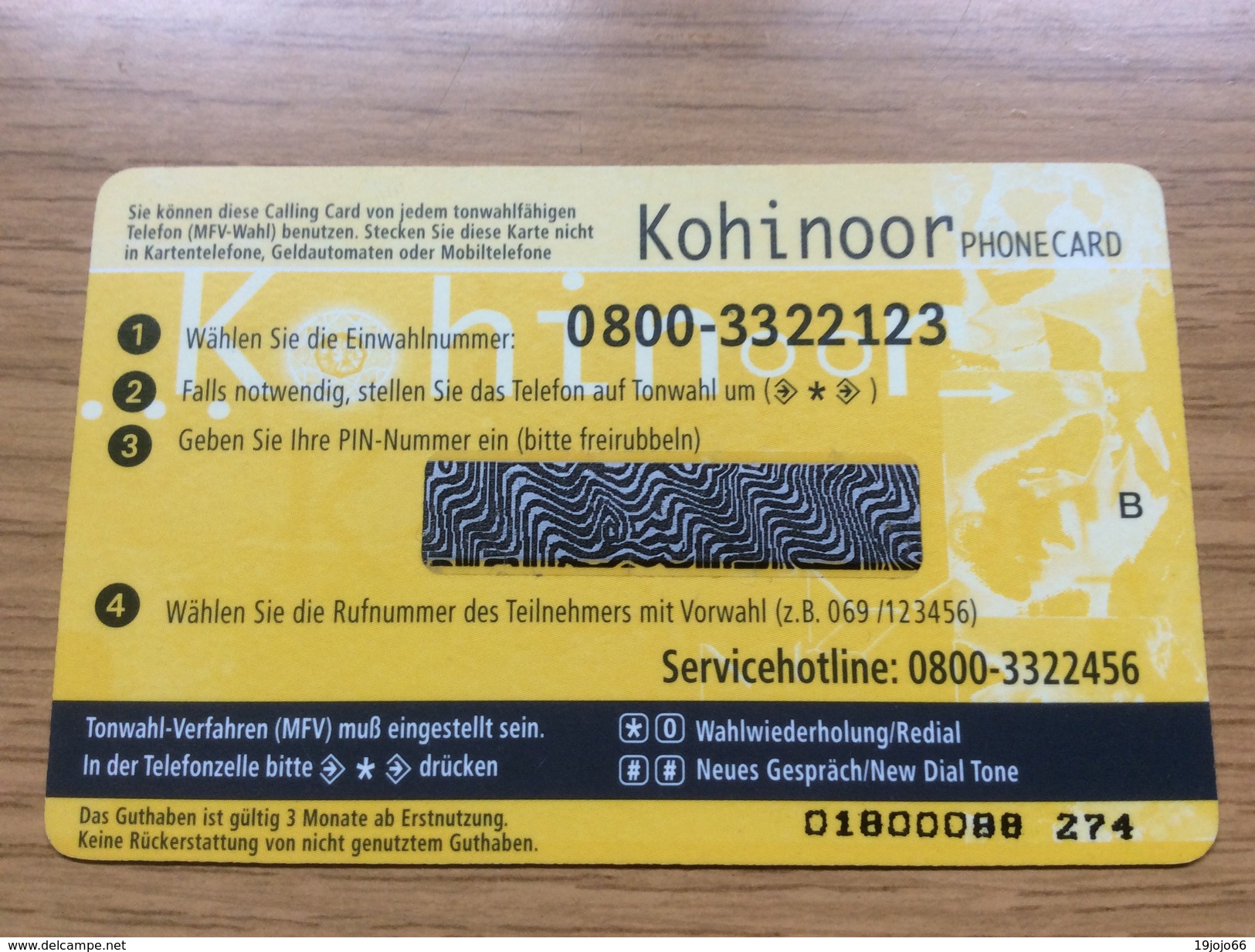 Kohinoor    - 20 DM -   - Little Printed  -   Unused Condition - GSM, Cartes Prepayées & Recharges