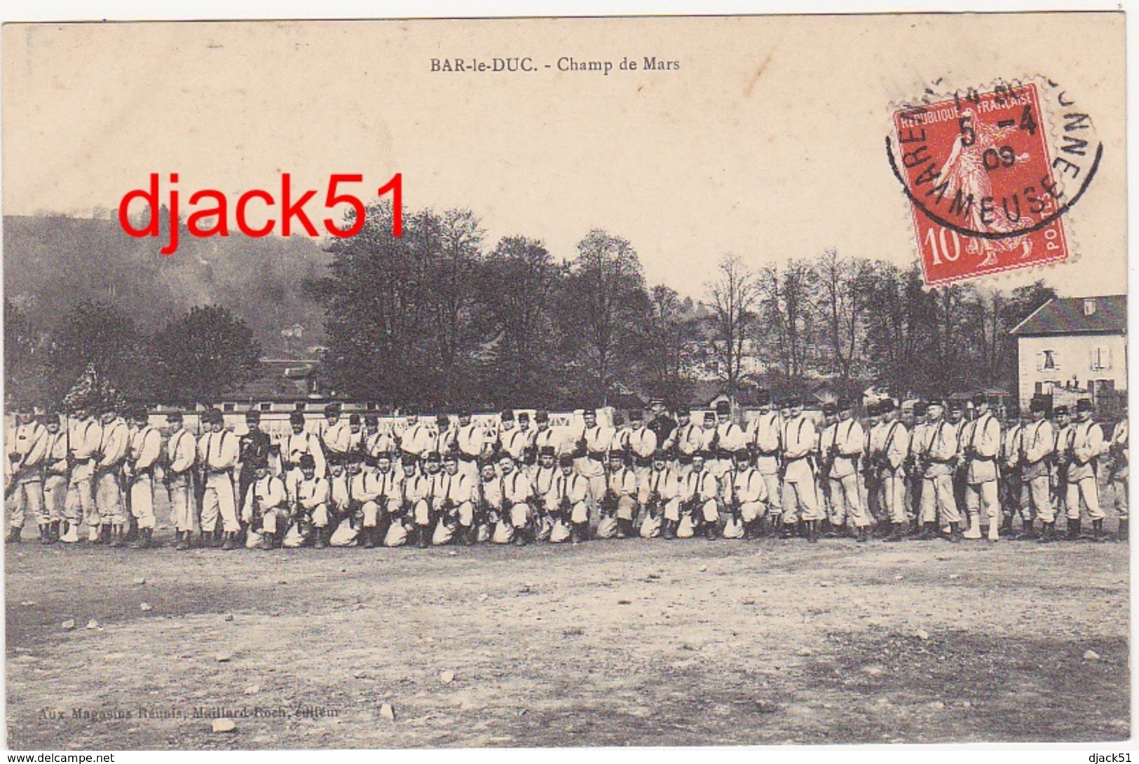 55 - BAR-le-DUC (Meuse) - Champ De Mars / Soldats / 1909 - Personnages