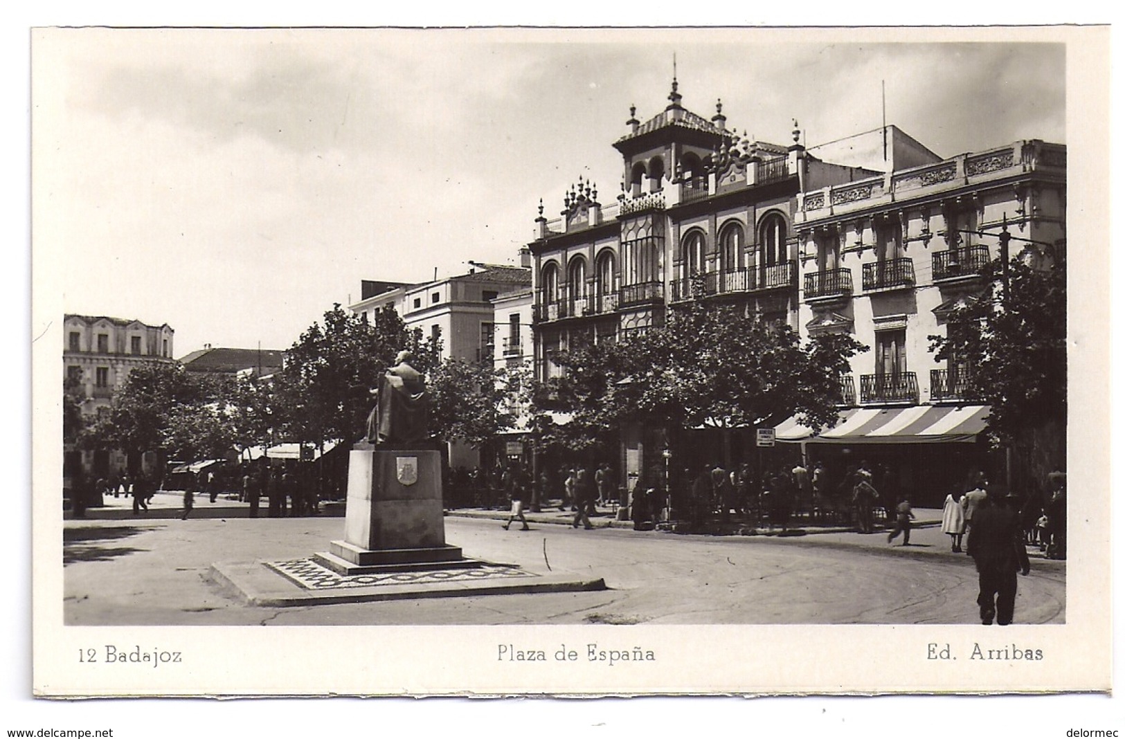 CPSM Photo Foto Badajoz Espagne Espana Extramadura Plaza De Espana éditeur Arribas N°12 - Badajoz