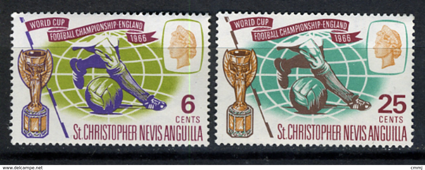 1966 - ST. CHRISTOPHER, NEVIS & ANGUILLA  - Mi. Nr. 166/167 - NH - (CW2427.38) - St.Kitts Y Nevis ( 1983-...)
