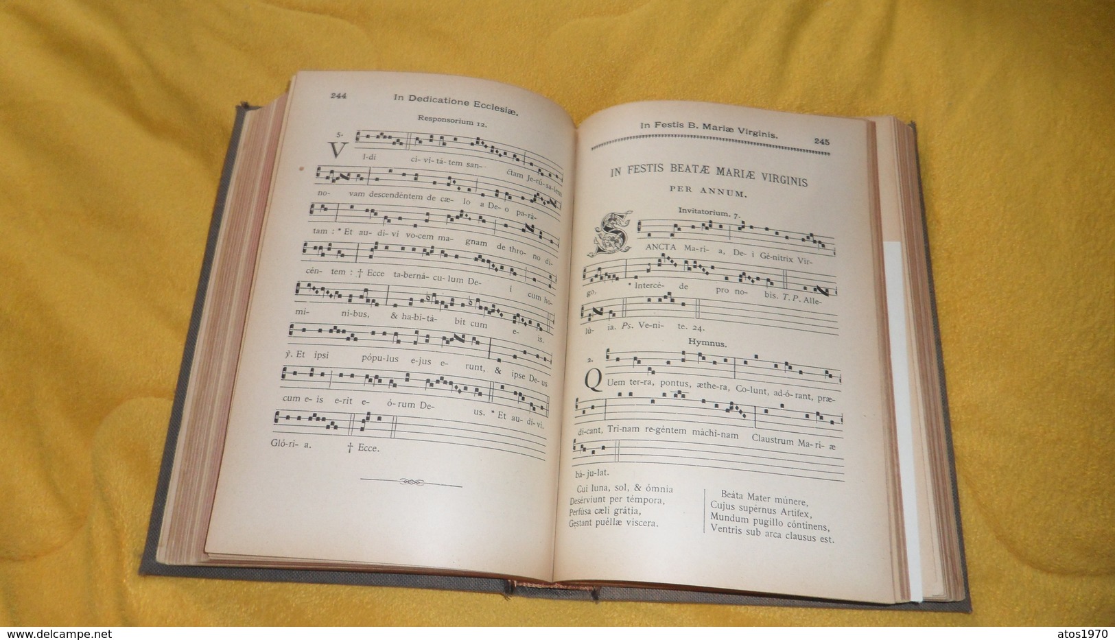 LIVRE RELIGIEUX DE CHANTS DE 1895. / LATIN ?. / LIBER RESPONSORIALIS PRO FESTIS I. CLASSIS ET COMMUNI SANCTORUM JUXTA... - Autres & Non Classés