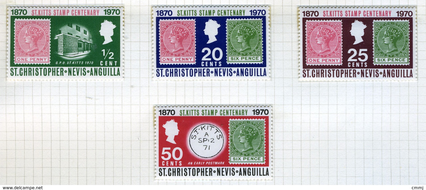 1970 - ST. CHRISTOPHER, NEVIS & ANGUILLA  - Mi. Nr. 222/225 - NH - (CW2427.39) - St.Kitts E Nevis ( 1983-...)