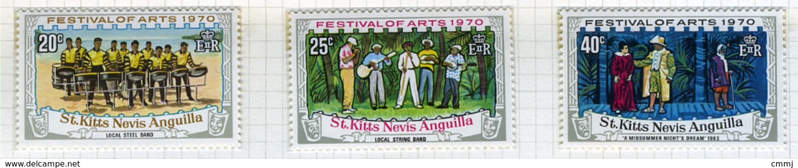 1970 - ST. KITTS, NEVIS & ANGUILLA  - Mi. Nr. 219/221 - NH - (CW2427.39) - St.Kitts E Nevis ( 1983-...)