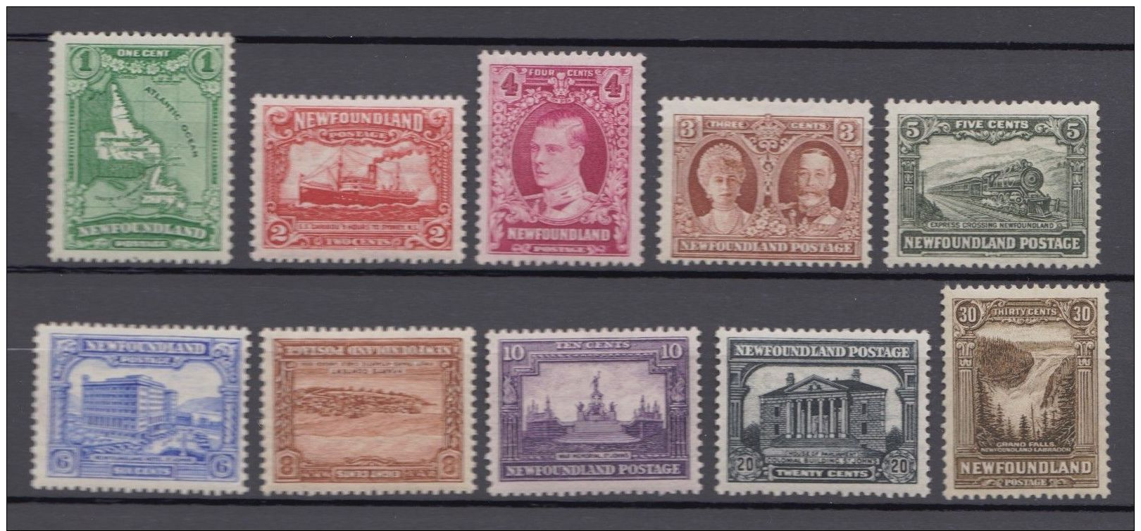 Newfoundland 1931 Short Set 1c-30c Sc172-182 10 Stamps CV$293 MNH - Other & Unclassified