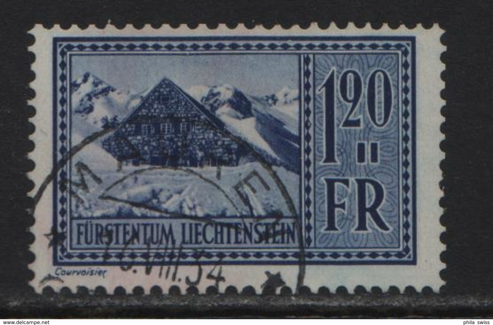 1934 FL 117/138 Pfälzerhütte O Mauren 16.8.1934 - Gebraucht