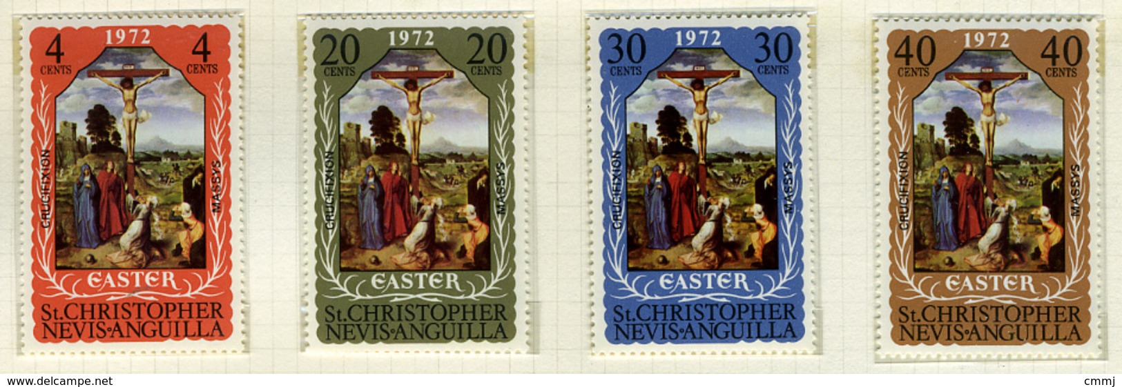 1972 - ST. CHRISTOPHER, NEVIS & ANGUILLA  - Mi. Nr. 241/244 - NH - (CW2427.39) - St.Kitts E Nevis ( 1983-...)