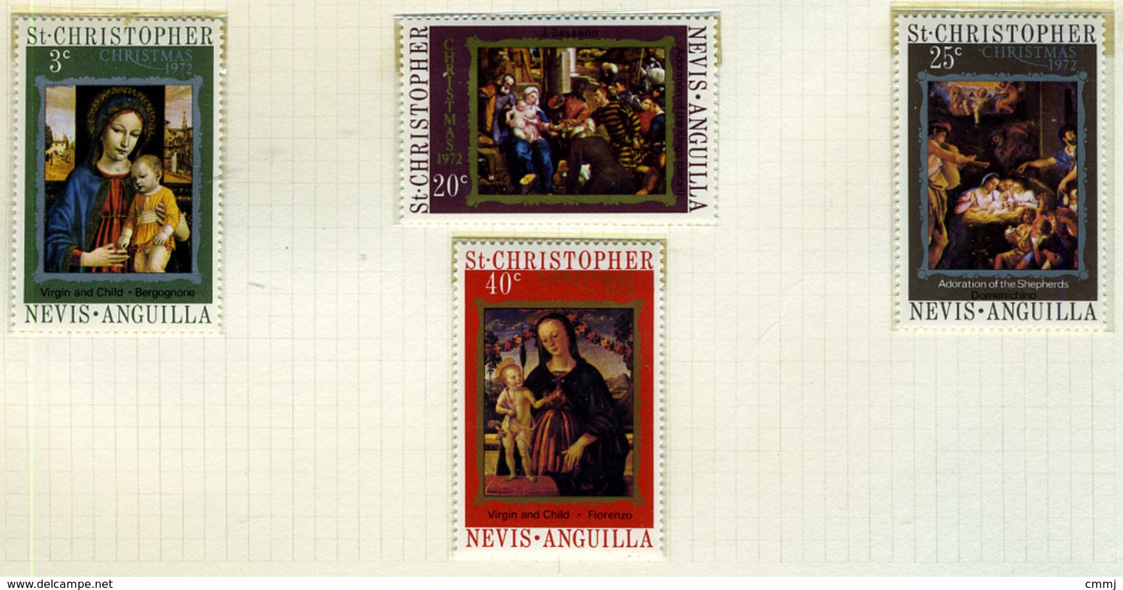 1972 - ST. CHRISTOPHER, NEVIS & ANGUILLA  - Mi. Nr. 245/248 - NH - (CW2427.39) - St.Kitts E Nevis ( 1983-...)