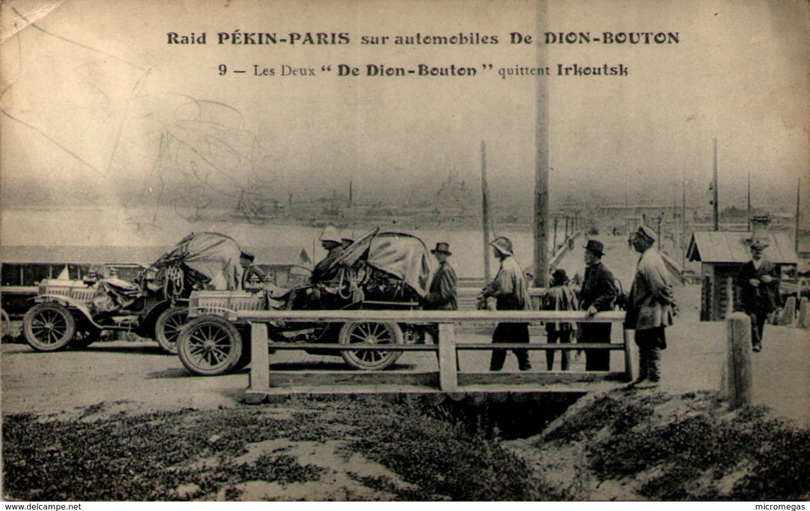 Raid Paris-Pékin Sur Automobiles De Dion-Bouton - Les Deux De Dion-Bouton Quittent Irkoutsk - En L'état - Rallyes