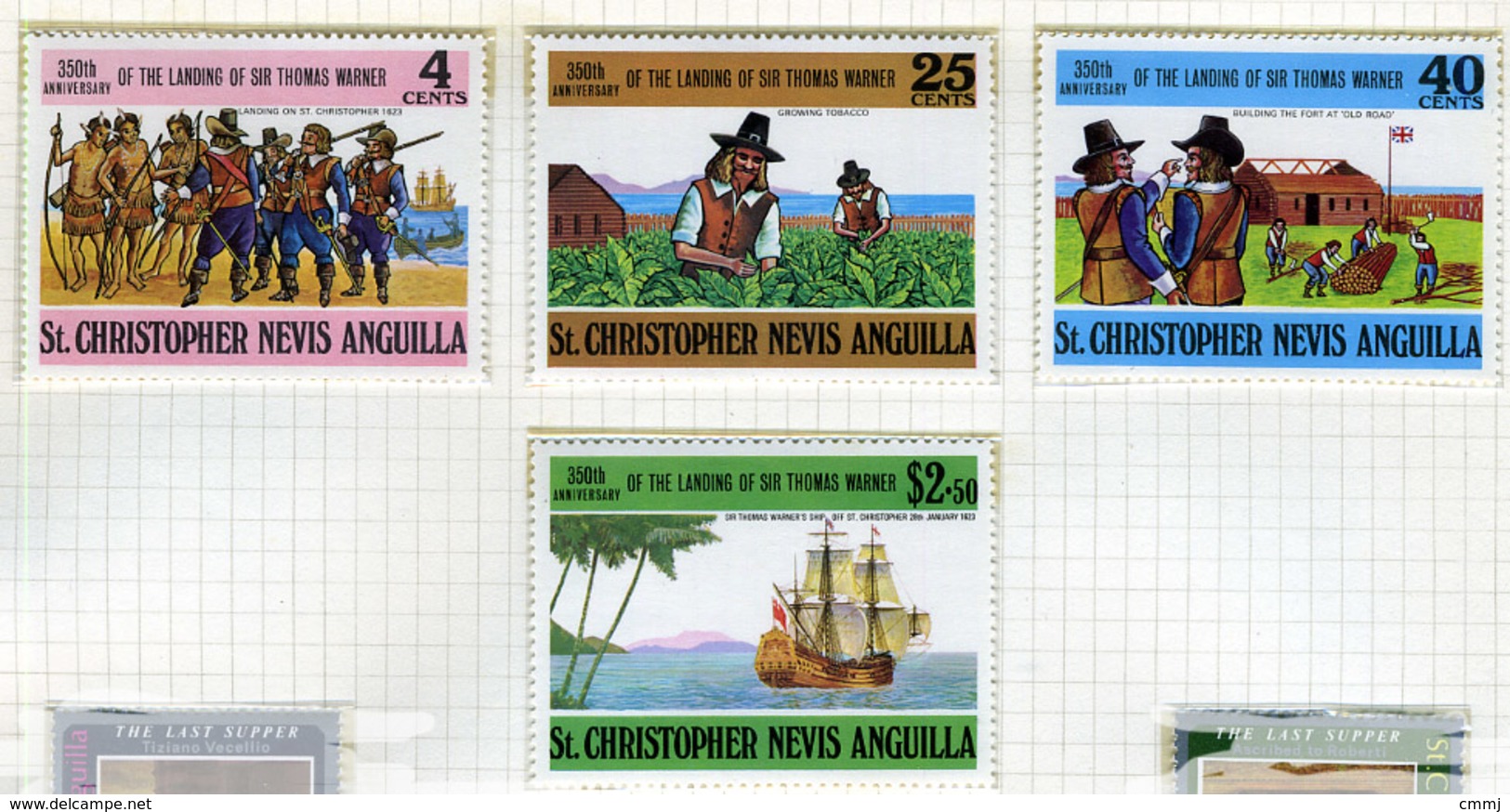 1973 - ST. CHRISTOPHER, NEVIS & ANGUILLA  - Mi. Nr. 251/254 - NH - (CW2427.39) - St.Kitts E Nevis ( 1983-...)