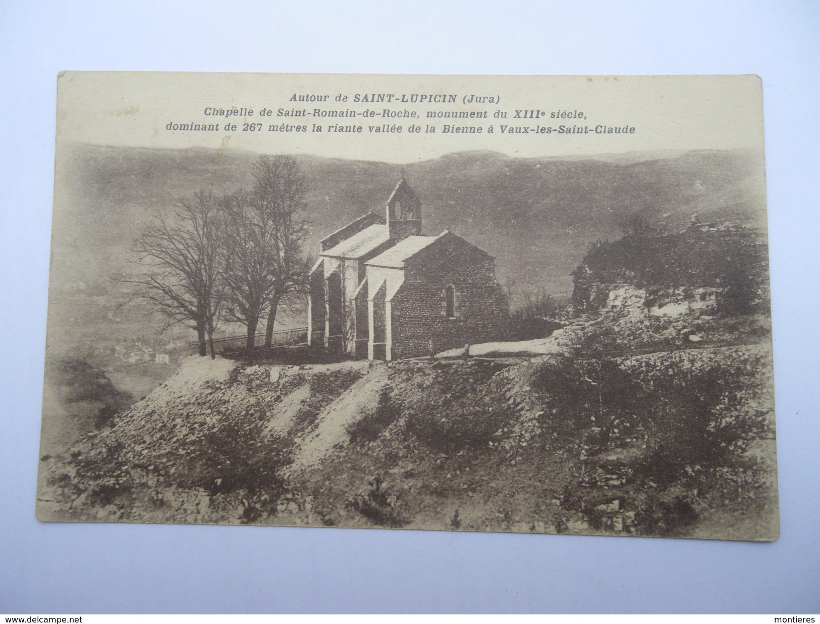 CPSM 39 - AUTOUR DE SAINT-LUPICIN CHAPELLE DE SAINT-ROMAIN-DE-ROCHE - Autres & Non Classés