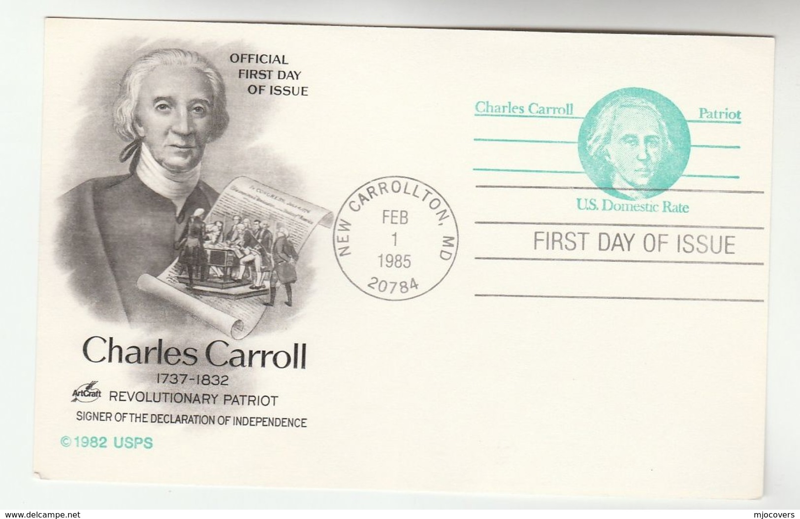 1981 Worcester USA Postal STATIONERY CARD Illus PRINTING PRESS NEWSPAPER Idaiah Thomas Stamps Cover FDC - 1981-00