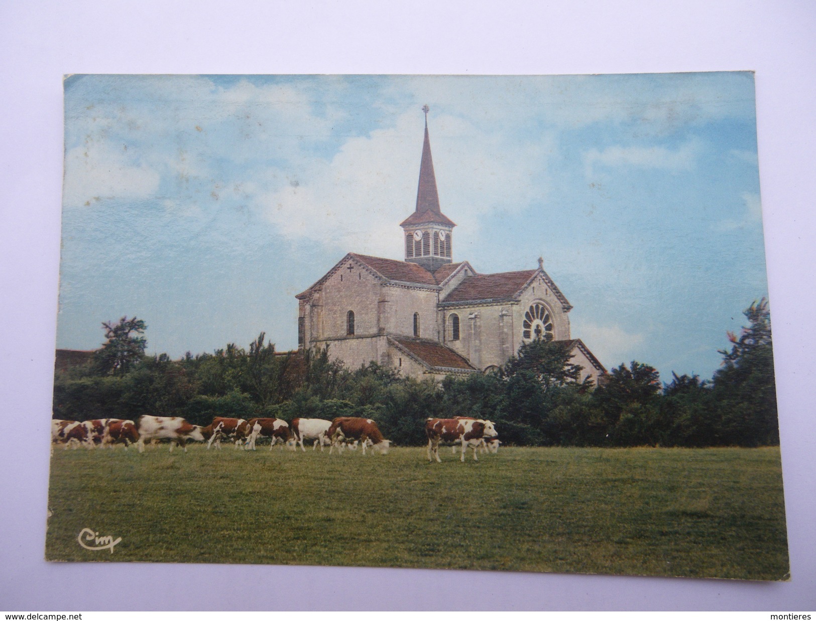 CPSM 39 - OUGNEY L'EGLISE ABBATIALE COTE OUEST - Autres & Non Classés