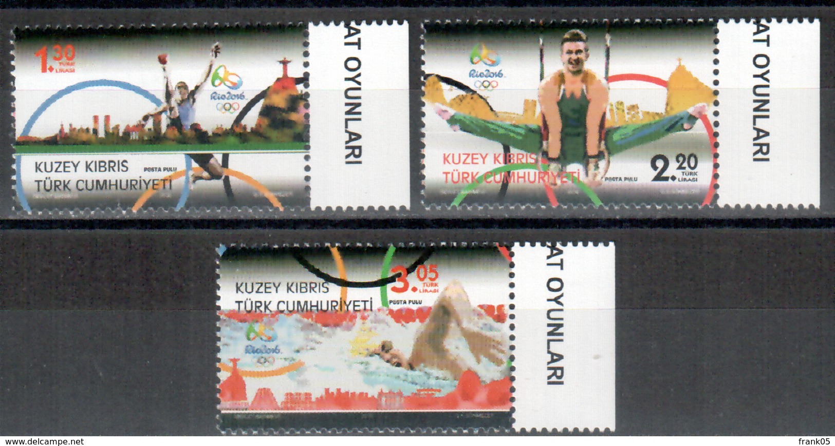 Türkisch-Zypern / Turkish Republic Of Northern Cyprus / Chypre Turc 2016 Olympiade/Olympic Games Satz/set** - Eté 2016: Rio De Janeiro