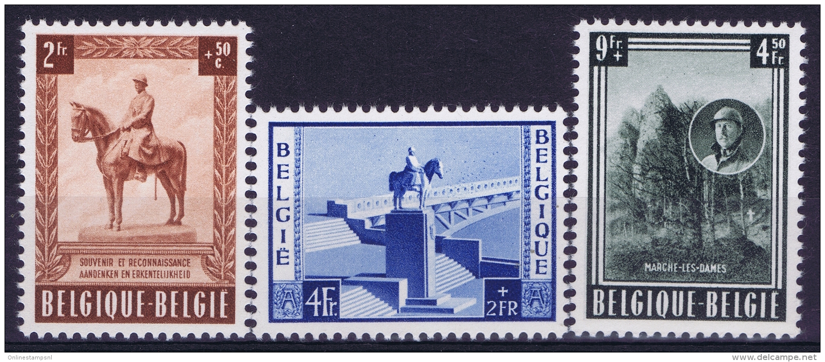 Belgium: OBP Nr 938 - 940 MNH/**/postfrisch/ Neuf Sans Charniere 1954 - Nuovi