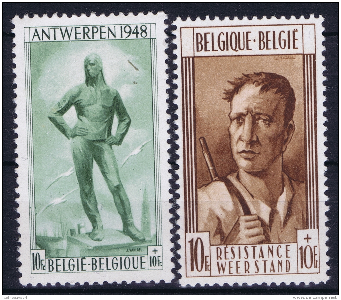 Belgium: OBP Nr 785 - 786  MNH/**/postfrisch/ Neuf Sans Charniere 1948 - Ongebruikt