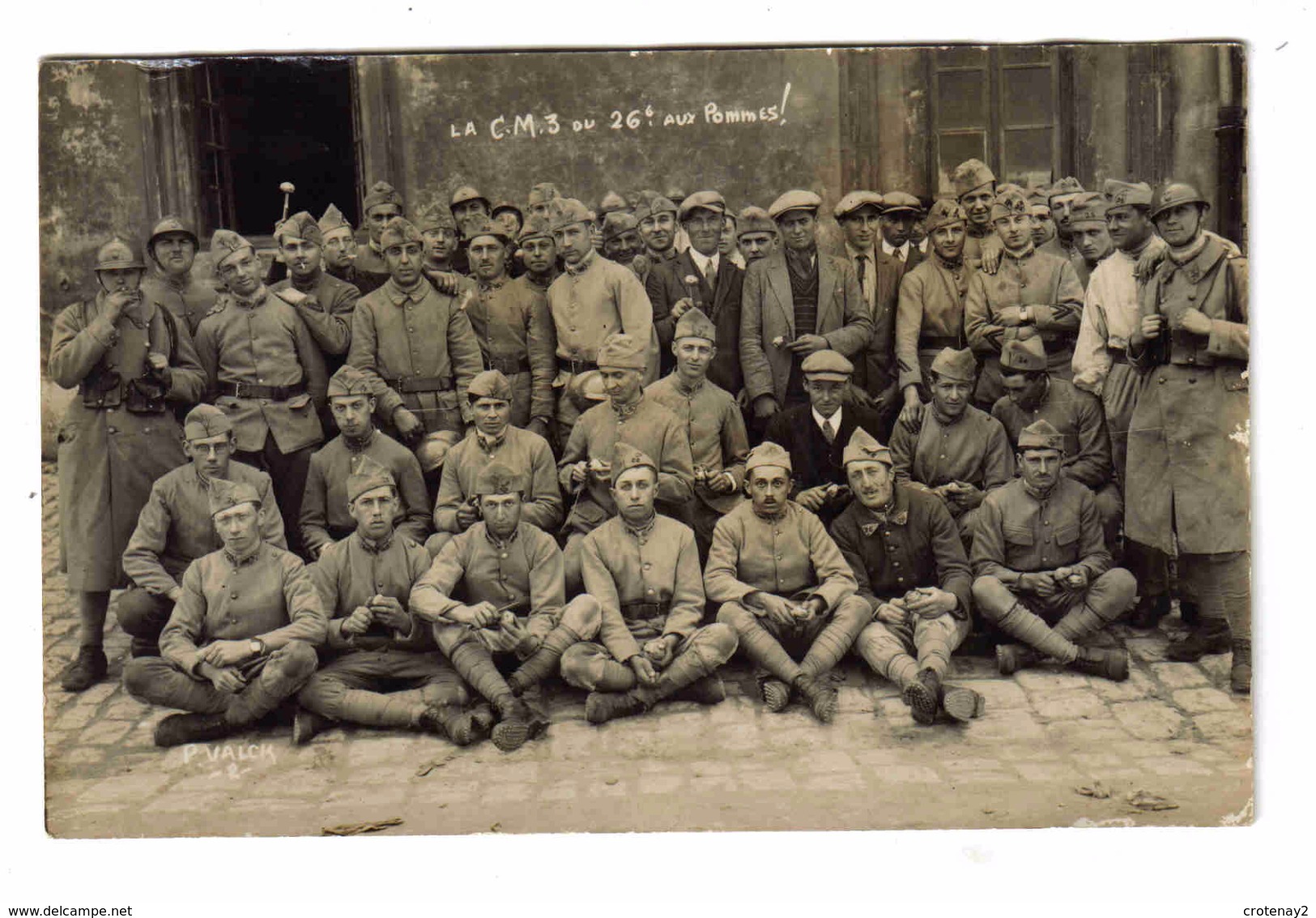 Carte Photo Militaires La CM3 Du 26 6 Aux Pommes VOIR ZOOM Et Dos Souvenir De Nancy Le 12 Mai 1928 P. VALCK Photo - Nancy