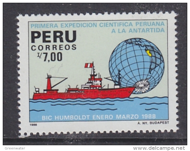 Peru 1988 1st Scientific Antarctic Expedition 1v ** Mnh (32614S) - Peru