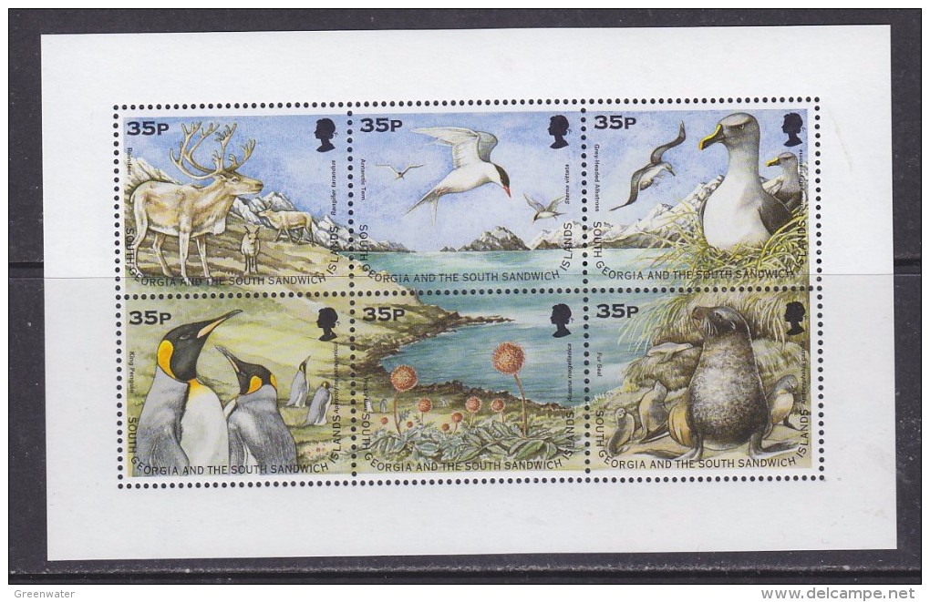 South Georgia 1998 Wildlife M/s ** Mnh (32299) - Zuid-Georgia