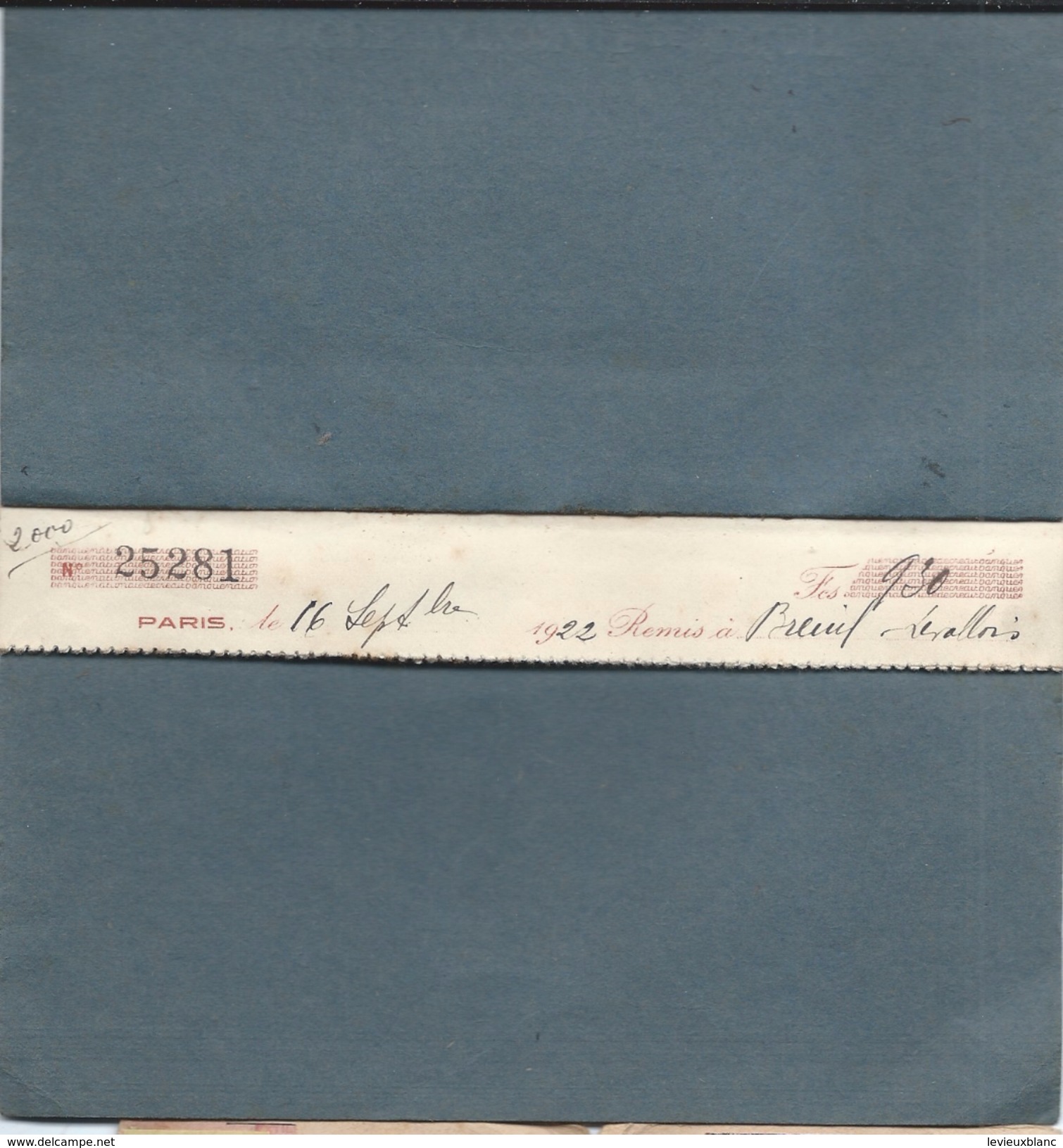 Carnet De Chéques ( Vide) / Banque Nationale De Crédit / TURCK/Paris/1922-1923        BA55 - Cheques En Traveller's Cheques
