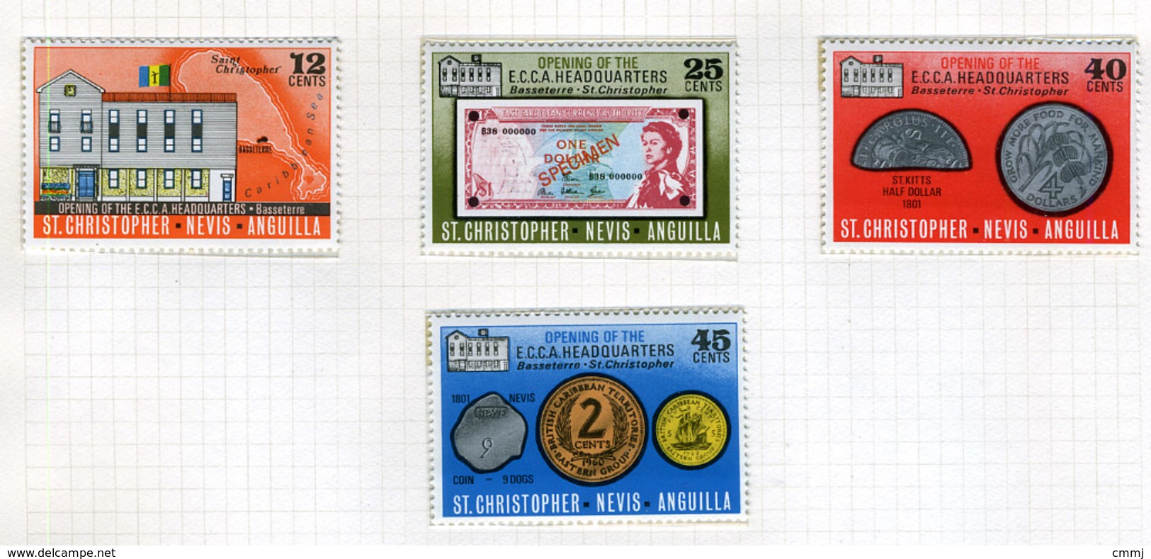 1975 - ST. CHRISTOPHER, NEVIS & ANGUILLA  - Mi. Nr. 293/296 - NH - (CW2427.41) - St.Kitts E Nevis ( 1983-...)