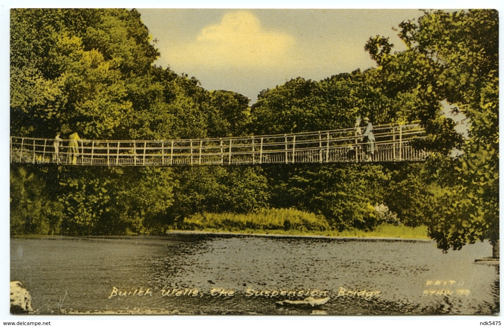 BUILTH WELLS : THE SUSPENSION BRIDGE - Breconshire