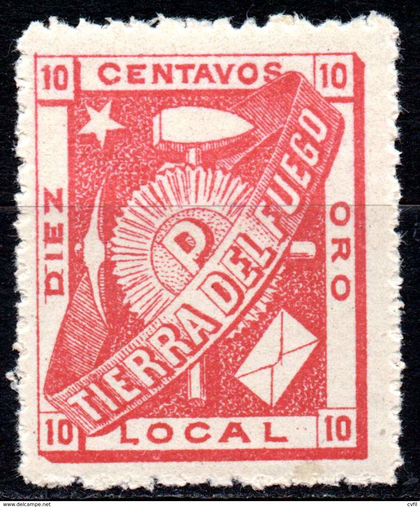 TIERRA DEL FUEGO - ARGENTINA 1891 - PRIVATE And LOCAL STAMP For FIRELAND - Unused Stamps