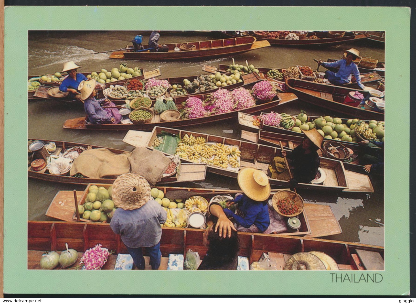 °°° 3833 - THAILAND - FLOATING MARKET - 1992 With Stamps °°° - Tailandia