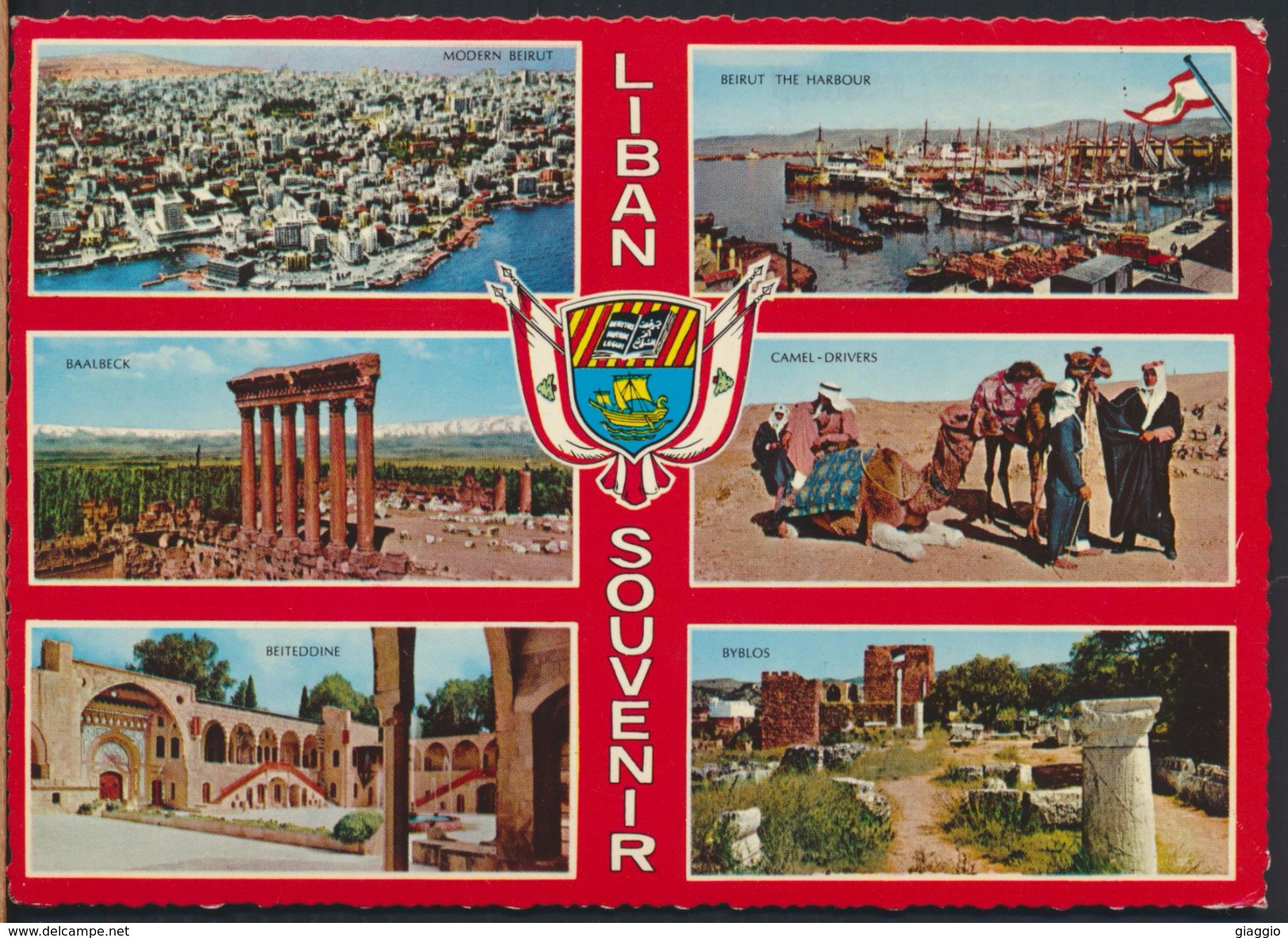 °°° 3856 - LEBANON LIBAN SOUVENIR - 1972 With Stamps °°° - Libano