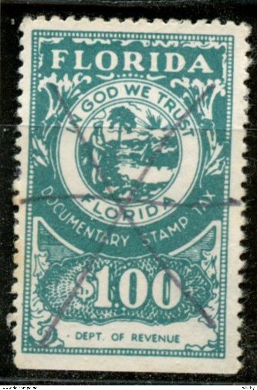 USA Florida $1.00 Documentary Stamp Tax - Unclassified