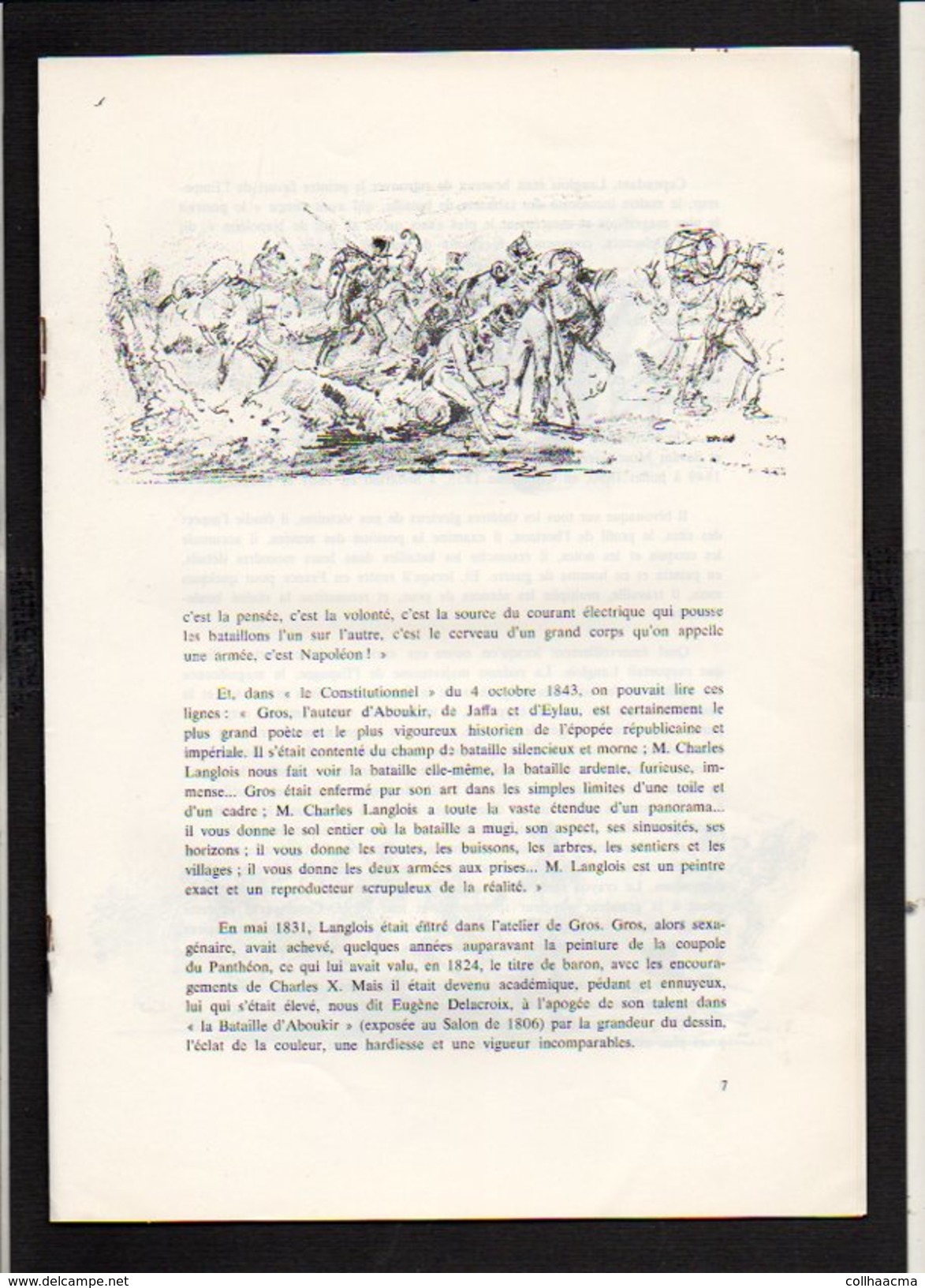 Plaquette "Le Colonel Langlois" 1789/1870 / Peintre Des Batailles Sous Napoléon Et Autres Né à Beaumont En Auge 14 - Documents Historiques