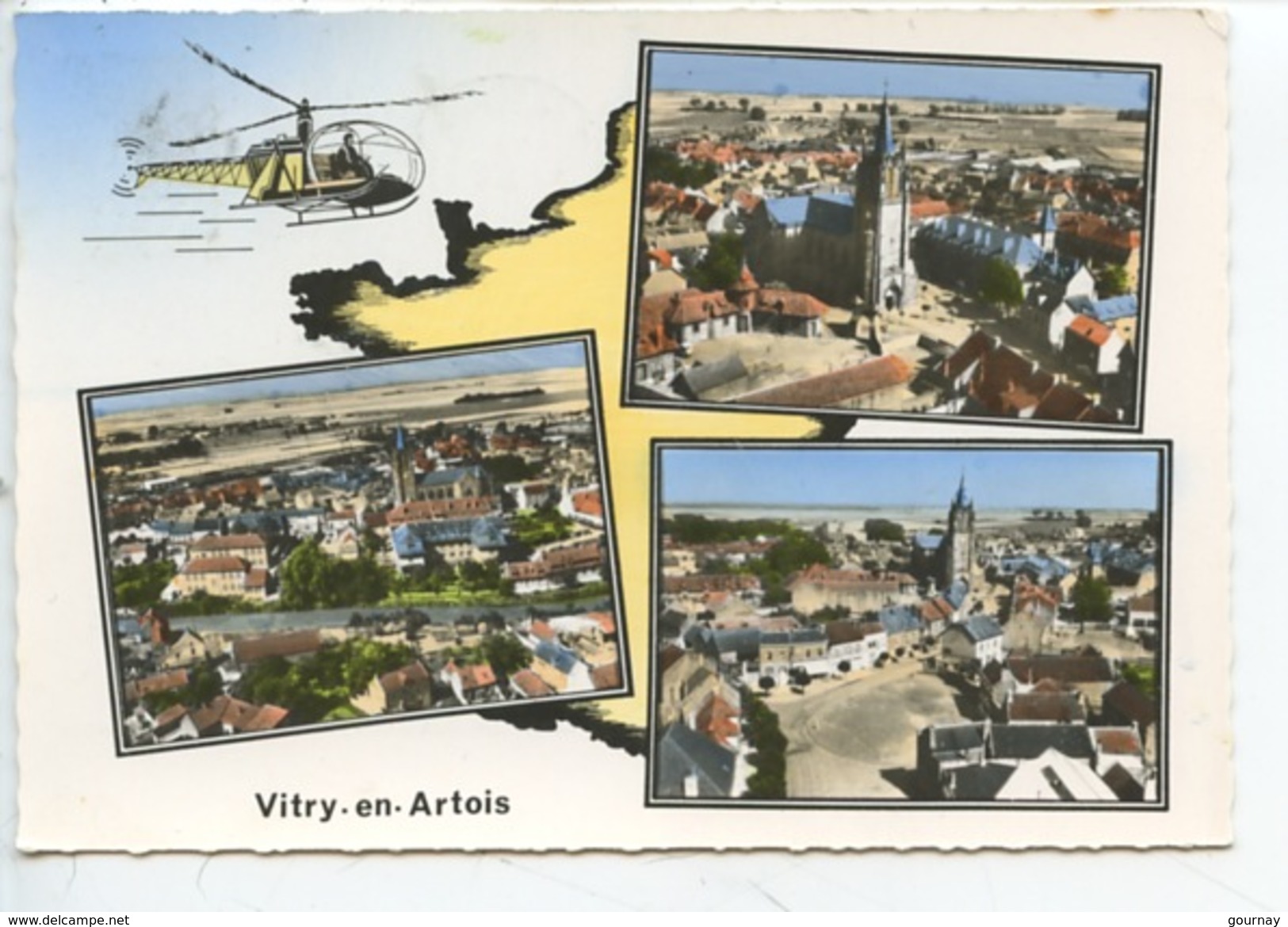 Vitry En Artois : Multivues Aérienne Géographique Hélicoptère (n°170 Lapie) - Vitry En Artois