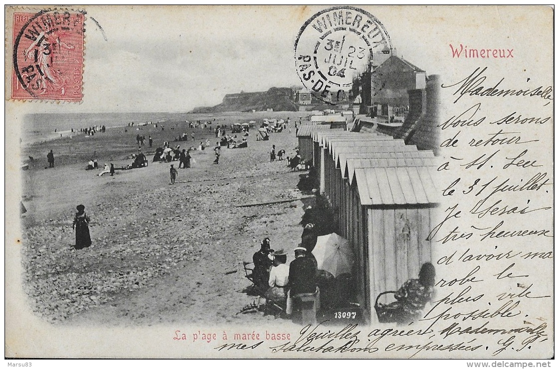 Wimereux ** Belle Cpa Animée De 1904 -dos Simple **  Ed: (voir Scan) - Autres & Non Classés