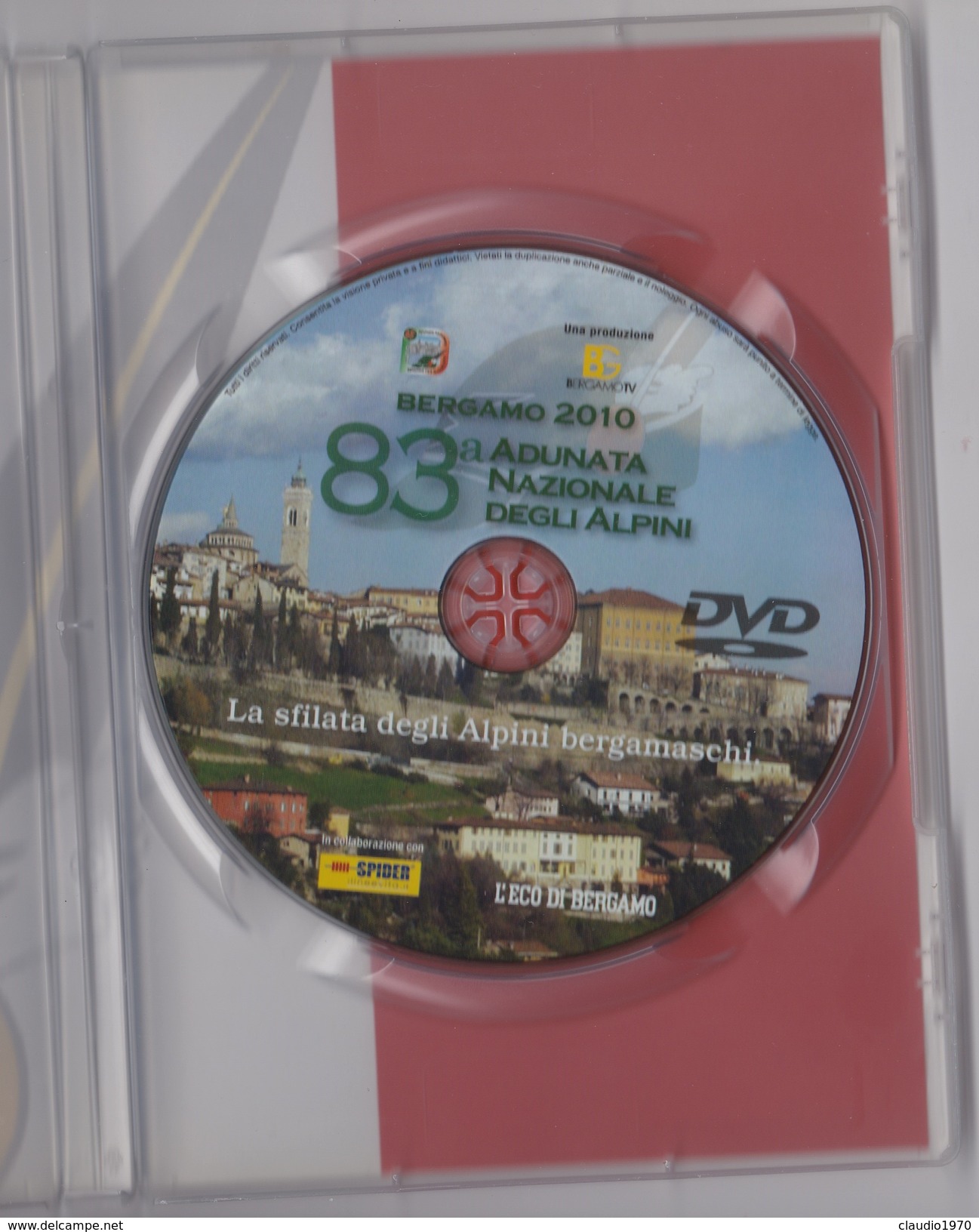 DVD 83 ESIMA ADUNATA NAZIONALE DEGLI ALPINI BERGAMO 2010 GUERRA ESERCITO - Documentari